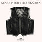 Croc Rock Men's Leather Vest - front