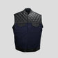 Legion Men's Motorcycle Canvas Vest - white background