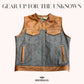 Hades Highway Men Denim Motorcycle Vest - front