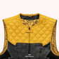 Renegade Men's Leather Biker Vest - close up shoulder