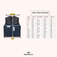 Legion Men's Motorcycle Canvas Vest - size chart