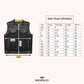 Maverick Men's Leather/Twill Motorcycle Vest - size chart