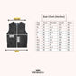 Elite Diamond Cut Men's Quilted Leather Vest - size chart