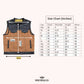 Vintage Tan Distressed Men Leather Biker Vest - size chart