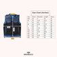 Wild Stallion Men Canvas Biker Vest - size chart